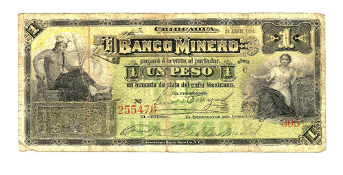 Billete De Revolucion Muy Raro