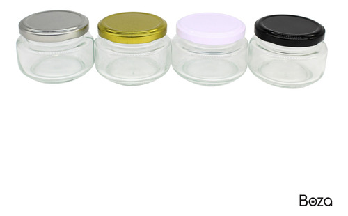 Frasco De Vidrio 4 Oz 110 Ml 60 Pz Recuerdos Boda Bautizo