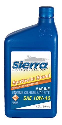 Sierra Aceite Náutico Lubricante 4 T 10 W40 Semi Synt. 946ml