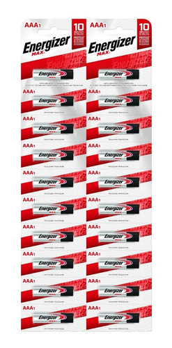 Pilas Aaa Energizer Max Pack X 20