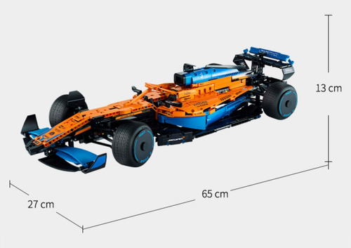 Montar Blocos Construção Carro Corrida F1 Mclaren 1432 Peças