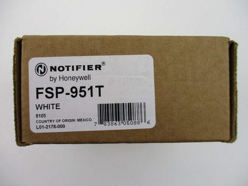 Notifier Fsp-951t Cabezal Sensor Foto Termico Blanco