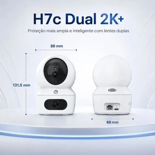 Câmera De Segurança Ip Ezviz H7c Dual 2k 360° Pan/tilt Wi-fi Cor