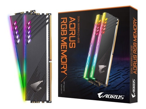 Memoria RAM Aorus RGB Memory gamer color gray 16GB 2 Gigabyte GP-ARS16G32