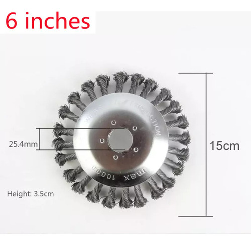 Cortadora De Alambre Para Césped De 6 Pulgadas Con Cabezal