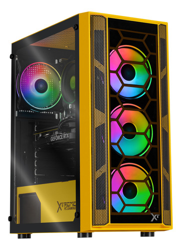 Xtreme Pc Gaming Geforce Rtx 4060 Amd Ryzen 7 5700 32gb Ssd 1tb Wifi Kronos Yellow