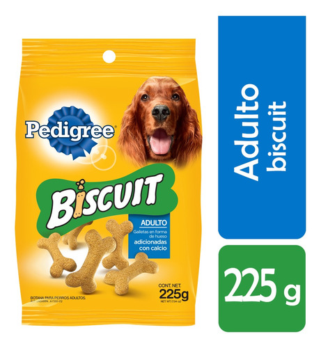 Pedigree Biscuit Snack Para Perros Adultos De 225g