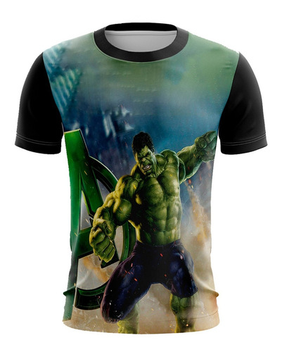 Playera Sublimada Hulk D2 Traje