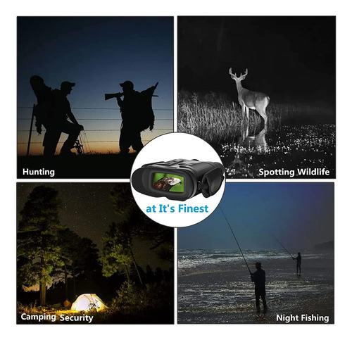 Prismáticos Nocturnos Con Iluminación Ir Y Zoom