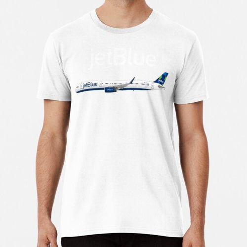 Remera Jet Blue Airbus A321 Algodon Premium