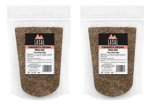 Pimienta Negra Molida 200 Gramos 2 Piezas