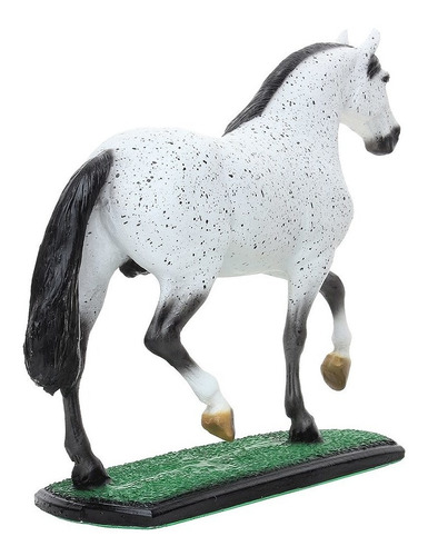 Imagem 3 de 4 de Escultura De Resina Cavalo Mangalarga Marchador Tordilho Hom