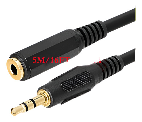 3,5 Mm Cable De Audio Para Auriculares De Jack Mic Extensión