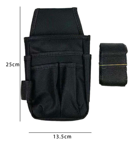 Bolsa De Herramientas De Cintura Ajustable Para Negro