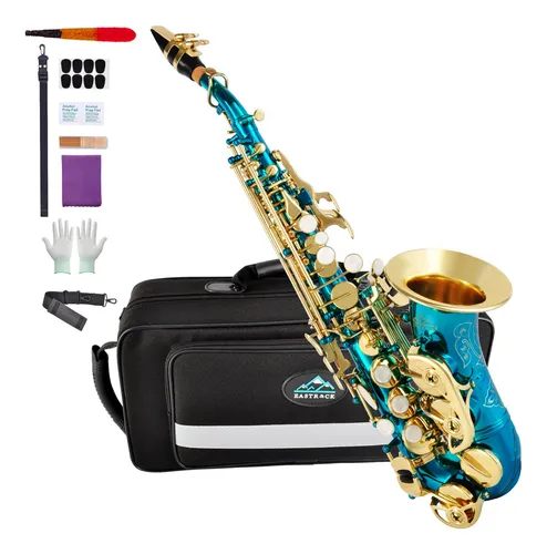 comprar Eastrock Saxofon Soprano Curvado Bb Instrumentos De Saxofon