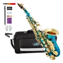 Comprar Eastrock Saxofon Soprano Curvado Bb Instrumentos De Saxofon