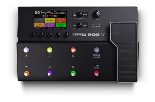 Pedalera Multiefectos Line 6 Pod Go Para Guitarra Lcd Pr 