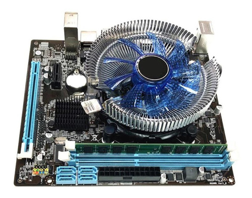 Imagem 4 de 9 de Kit Placa Mãe Lga Socket 1156 Com 4gb Ddr3 Hm55 Micro Atx