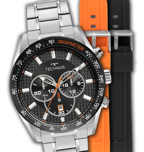 Relógio Technos Ts Carbon Prata Masculino Js25bbc T1p