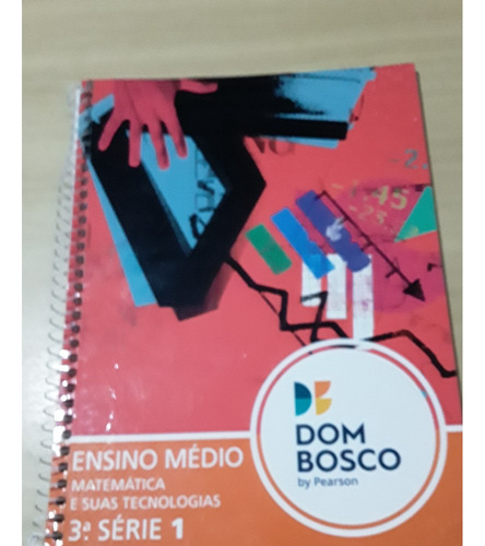 Livro Dom Bosco Matemática Ensino Médio 1 3ª Série -ano 2016