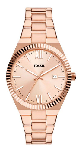 Relógio Fossil Feminino Scarlette Rosé - Es5258/1jn