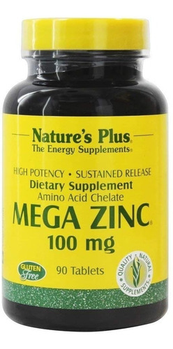 Zinc 100mg 90 Caps - Natures Plus - Unidad a $3403