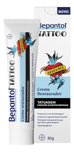 Creme Hidratante Restaurador Para Tatuagem 30g - Bepantol