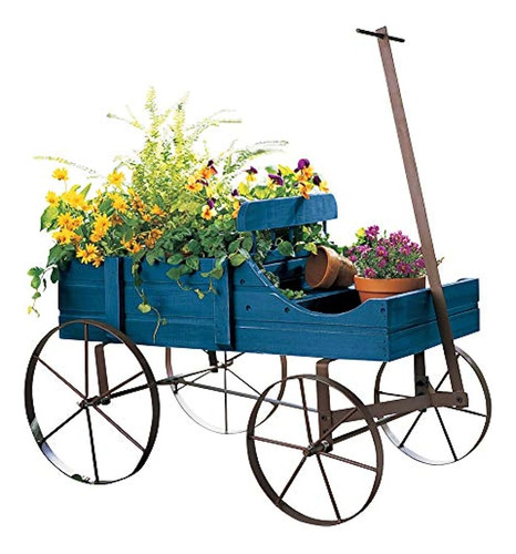 Maceta Decorativa Amish Wagon Para Jardín Interior/exterior,