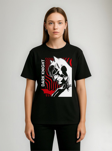 Playera Manga Corta Algodón Batman Dark Knight