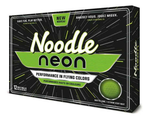 Taylormade Noodle Pelota Golf Neon Color Mate