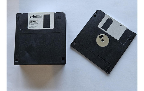 Paquete De 10 Disquetes, 1,44 Mb, Formato Ds/hd Para Pc, Azu