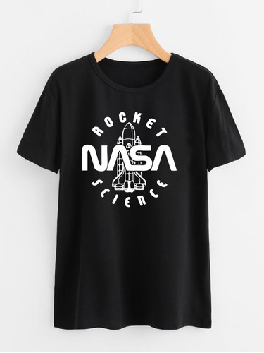 Camiseta 100% Algodón Personalizada Todas Las Tallas - Nasa