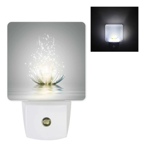 Art Lotus - Luz Nocturna Enchufable, Lmpara Led Con Sensor A