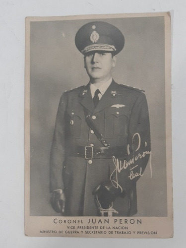 Postal Del General Juan Domingo Perón Original