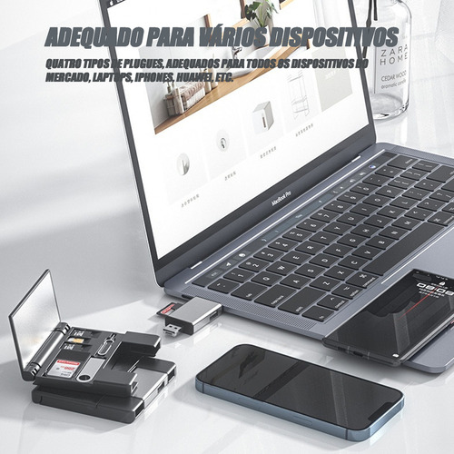 Adaptador De Cartao De Memoria Para Apple Type-c Micro Sd Tf