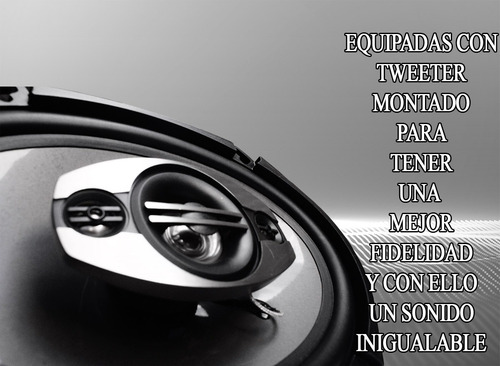 Par De Bocinas 6x8 Audiobahn 1100w Tweeter Integrado Maximo
