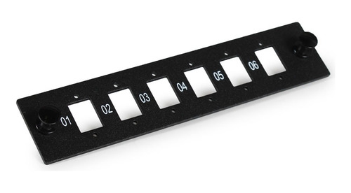 Placa P/6 Acopladores Sc Simplex O Lc Dúplex Vacía Paq. 10pz