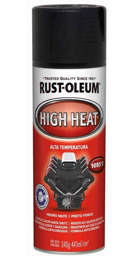 Rust Oleum High Heat Pintura Alta Temperatura 1100 °c (rojo)