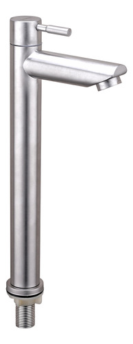 Kit Para Banheiro Torneira Bica Alta Aço Escovado + Válvula 1 1/4 Metal Cromada + Engate Flexivel + Sifão Beltempo
