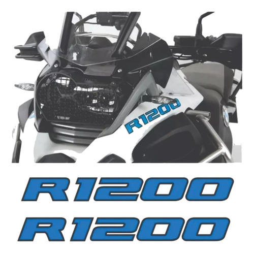 Adesivo Resinado Logomarca Bmw R 1200 Gs Cor Azul