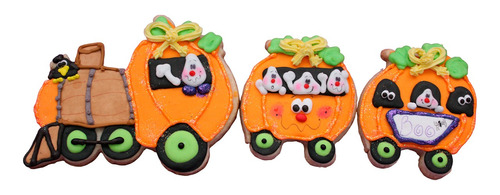 Cortador Galletas Halloween Día De Muertos Tren Calabaza