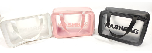 Neceser De Pvc Transparente Con 2 Asas Wash Bag