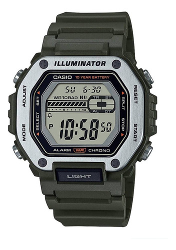 Reloj Casio Modelo Mwd-110 Verde