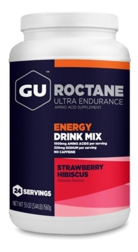 Gu Bebida Roctane Ultra Resistencia Isotónica Sabor Strawberry Hibiscus