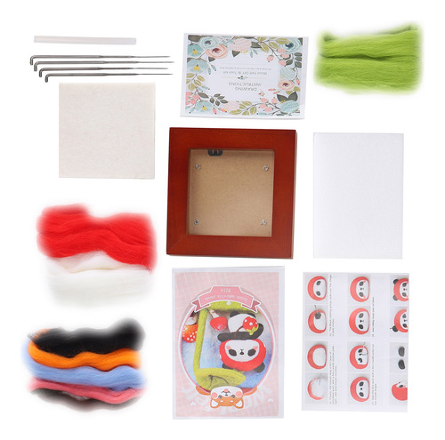 Kit De Fieltro Con Aguja Para Regalo Artesanal, Marco De Fot