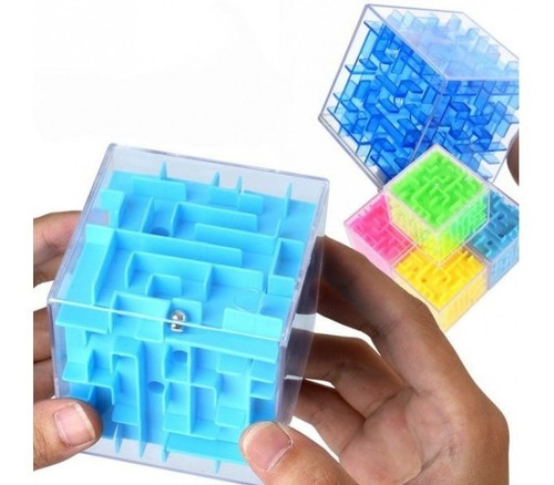 Imagen 2 de 2 de Cubo Laberinto Didactico Para Niños Adultos Ingenio Original