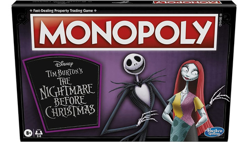 Hasbro Monopoly Tim Burton Disney The Nightmare Before Christmas F4246 Inglés