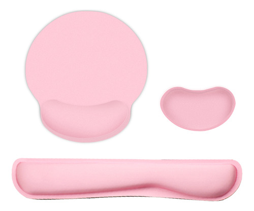 Set De Soporte De Muñeca De Goma De Licra Rosa Con Base Anti