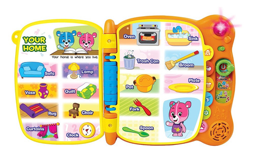 Libro Musical Mas De 100 Palabras En Ingles Vtech Para Niños