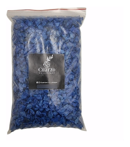 Cuarzo Tamaño Arroz Color Azul 1 Kg